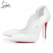 Christian Louboutin Hot Chick White Patent Leather 100 mm Shoes