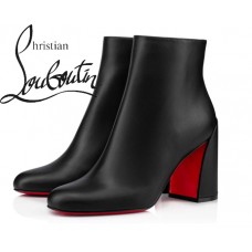 Christian Louboutin Adox 85 mm Black Leather Ankle Boots