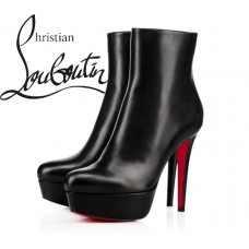 Christian Louboutin Bianca Booty 120 mm Black Leather Ankle Boots