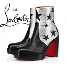 Christian Louboutin 110 mm Stage Starboot In Black Calf Ankle Boots