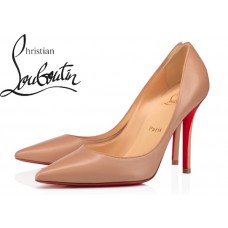 Christian Louboutin Apostrophy 100 mm Nude Nappa Pumps