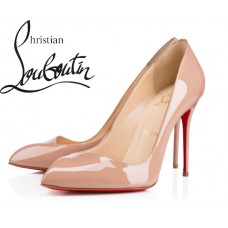 Christian Louboutin Corneille 100 mm Nude Patent Leather Pumps