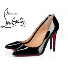 Christian Louboutin Pigalle 100 mm Black Patent Leather Pumps
