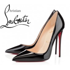 Christian Louboutin So Kate 120 mm Black Patent Leather Pumps