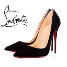 Christian Louboutin So Kate 120 mm Black Suede Pumps