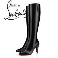 Christian Louboutin Eloise Botta 85 mm Black Calf Tall Boots