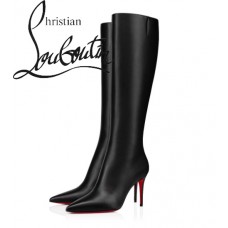Christian Louboutin Kate Botta 85 mm Black Calf Tall Boots